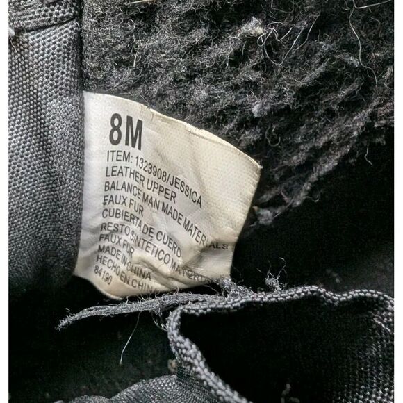 Khombu Jessica Women's Faux Fur Lined Suede Ankle Boots in Black Size 98 - Picture 8 of 8